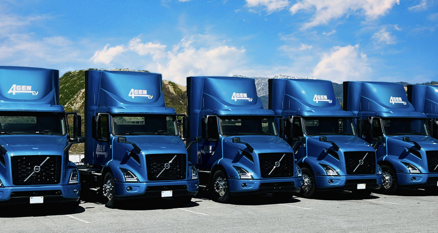 4 Gen Logistics Advances Sustainable Goods Movement with 41 Volvo VNR Electric Trucks